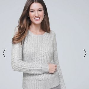 White House black market grey sweater